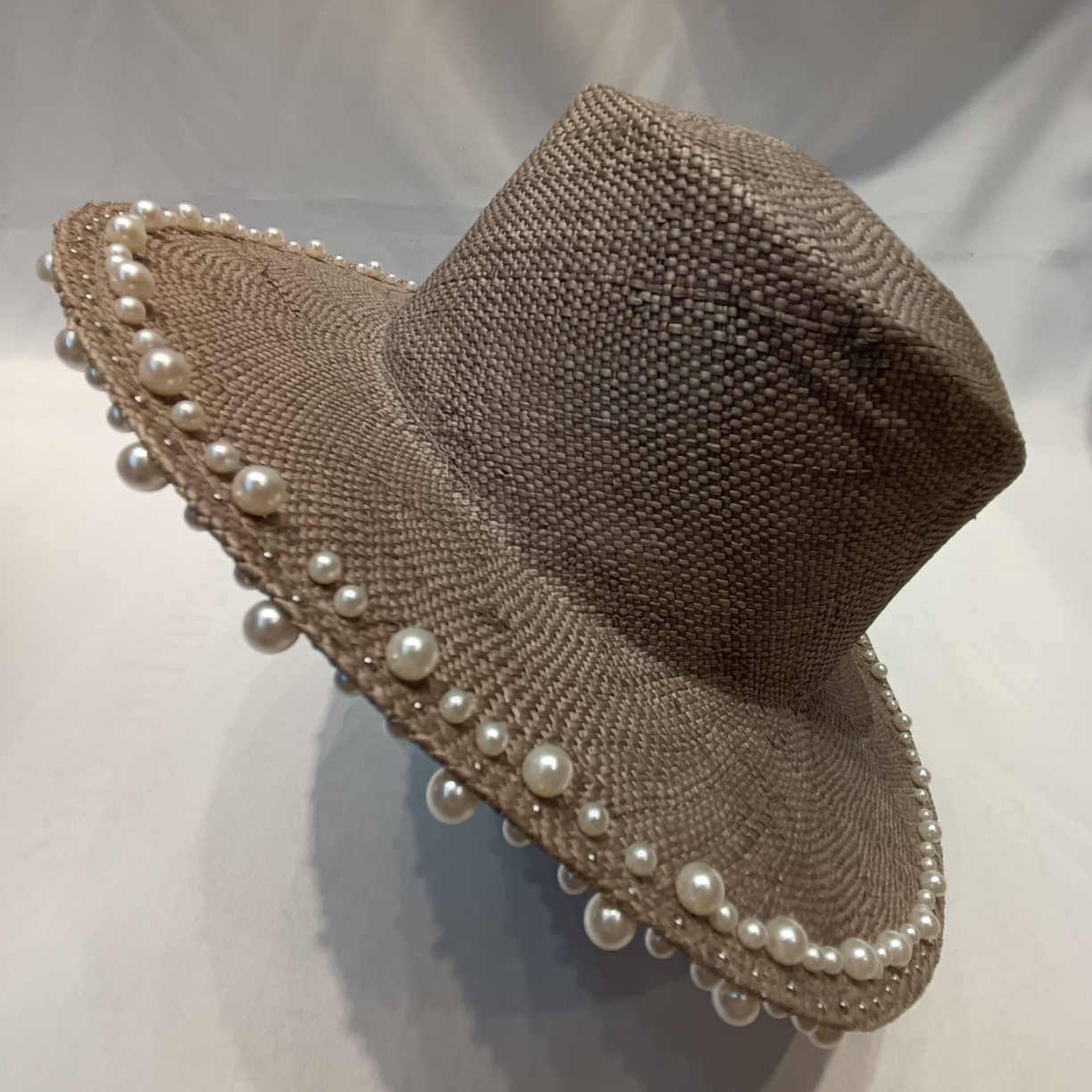 Treasure Grass Grey Pearl Straw Hat
