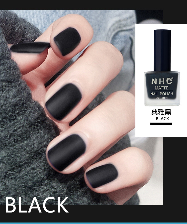 NHC磨砂指甲油持久防水哑光美甲雾面免烤不可剥快干显白可来样定做 详情3