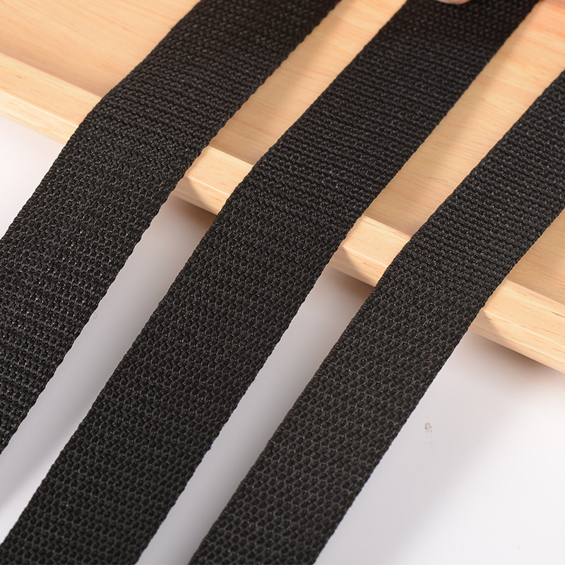 Wholesale 2-5 cm bead woven belt polypropylene 900D black clothing bags with backpack with PP ribbon: 50#