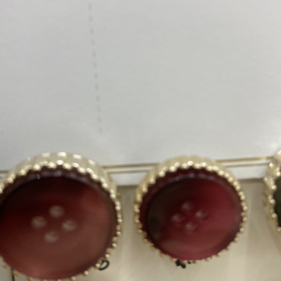 Red Non-Slip Button No-Sew Shirt Shirt Cardigan Women Button Pearl Collar Invisible Button Button Brooch Small Button