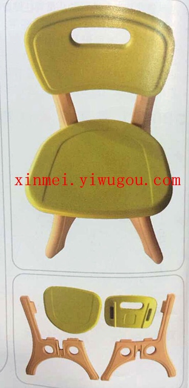 游乐设备玩具 中空吹塑儿童桌 一桌四椅产品图