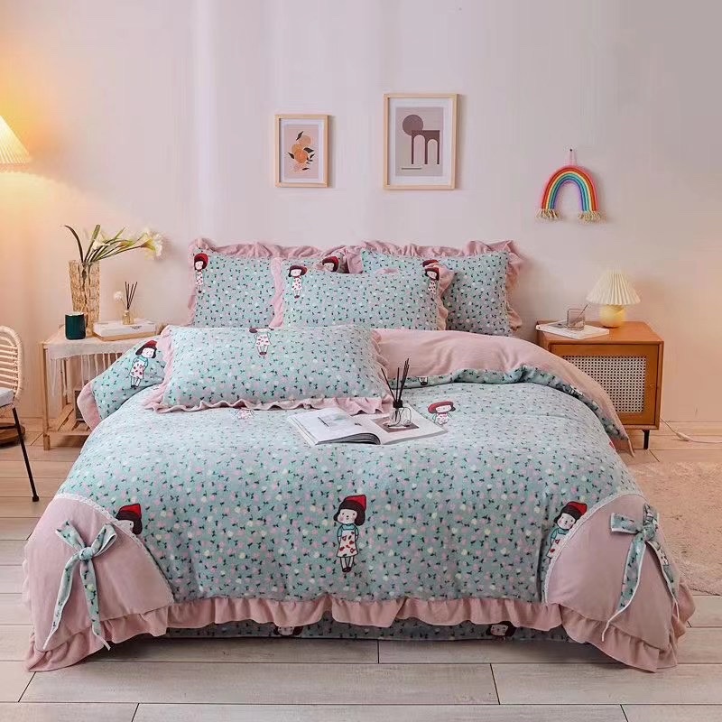 Milk Velvet 4-Piece Set Without Static Application Scenario