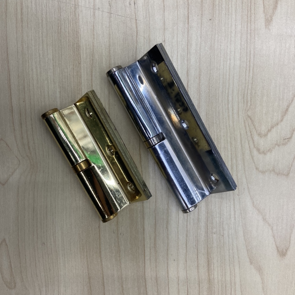 1519 3-inch bent detachable hinge 3*3*2.5mm*1BB imitation gold