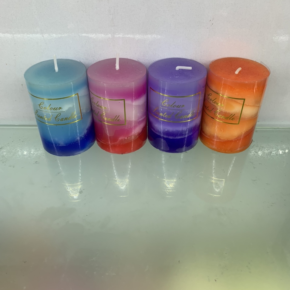 Q52一IR小号香味多色蜡烛吸烟净花空气酒店家居饭店装饰设计