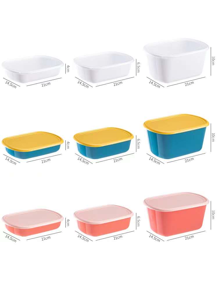 Plastic tupperware for storing tupperware Specification drawing