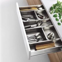 NUOMI/诺米 厨房橱柜不锈钢拉篮单层刀叉盘收纳盘阻尼抽屉式价格面议