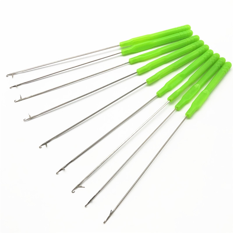 Extra long crochet tool with tongue crochet plastic handle small hook sweater wool needle long turter string bead crochet thumbnail