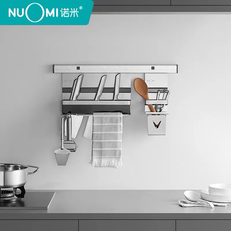 NUOMI/诺米 304不锈钢厨房挂架置物架插刀架调味挂架收纳挂架价格面议详情图1