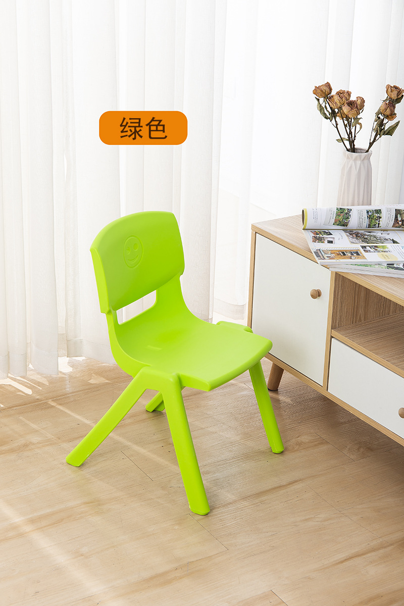 铭华家具厂塑料儿童椅PP注塑笑脸椅幼儿园教学学生座椅大号详情图8