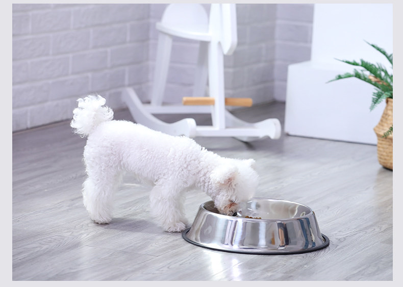 Stainless steel dog bowls, anti-tipping water bowls, large dog water basins, large dog food basins, pet supplies 8 Item Picture