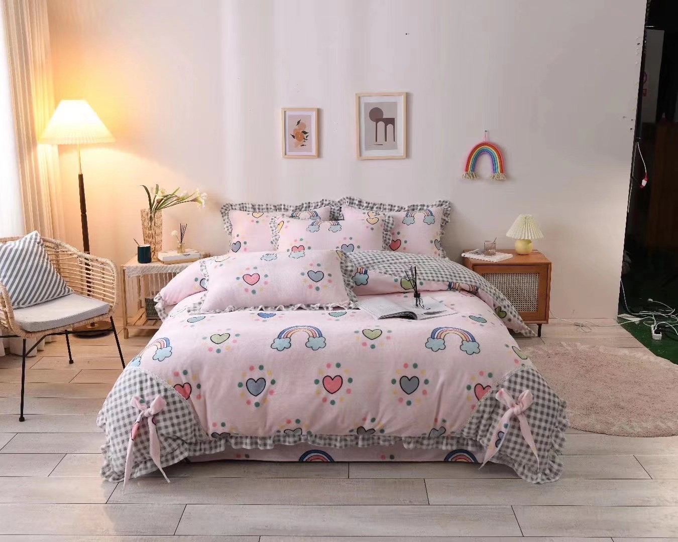 Milk Velvet 4-Piece Set Without Static Item Picture