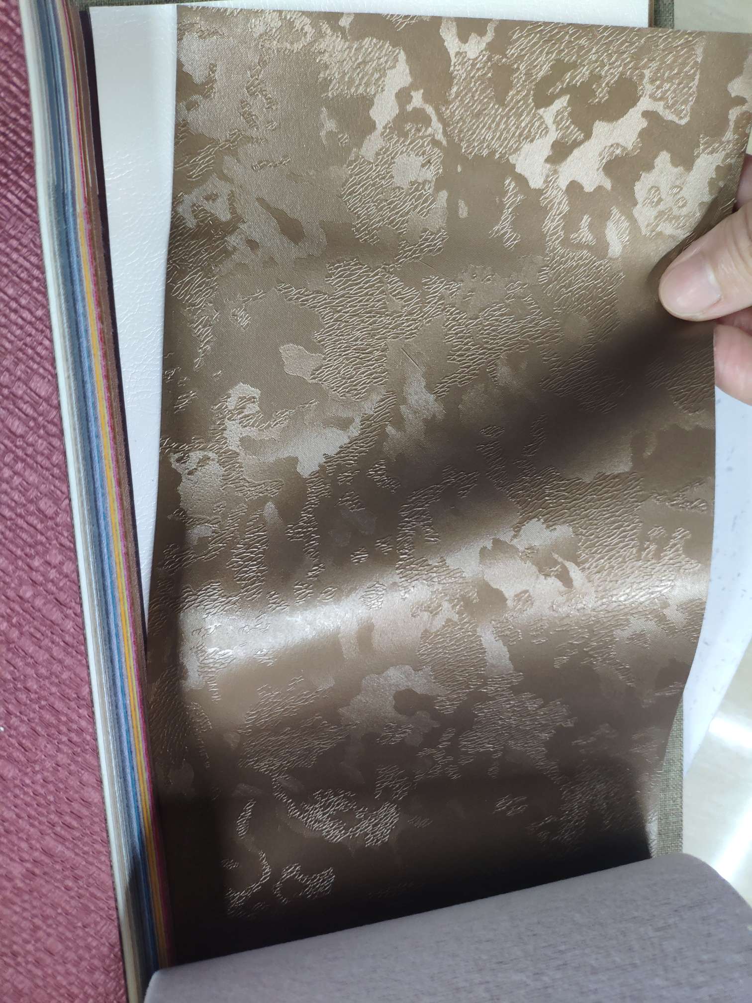 Soft leather with auspicious cloud patterns, hard leather sliding door, artificial leather wall decoration detail image 4