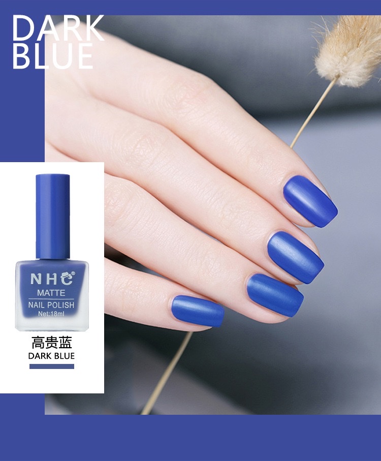 NHC磨砂指甲油持久防水哑光美甲雾面免烤不可剥快干显白可来样定做 详情12