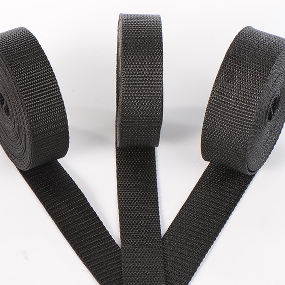Wholesale 2-5 cm bead woven belt polypropylene 900D black clothing bags with backpack with PP ribbon: 51#