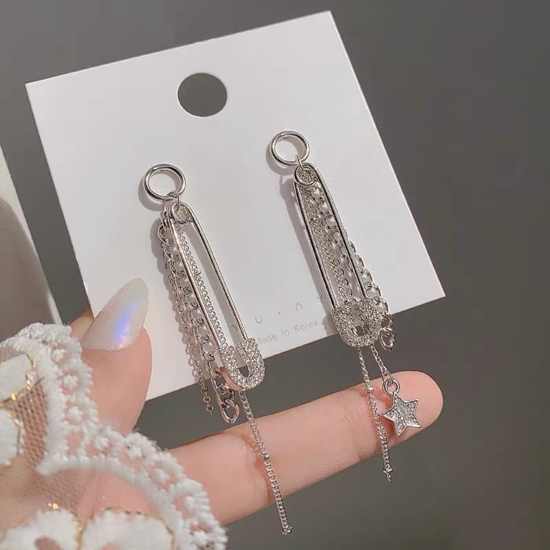 New oversized pin original design exaggerated earrings from major European and American brands Specification image