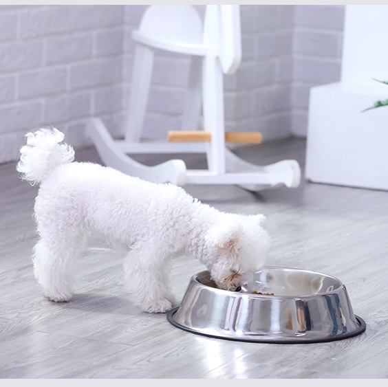 Stainless steel dog bowls, anti-tipping water bowls, large dog water basins, large dog food basins, pet supplies 14