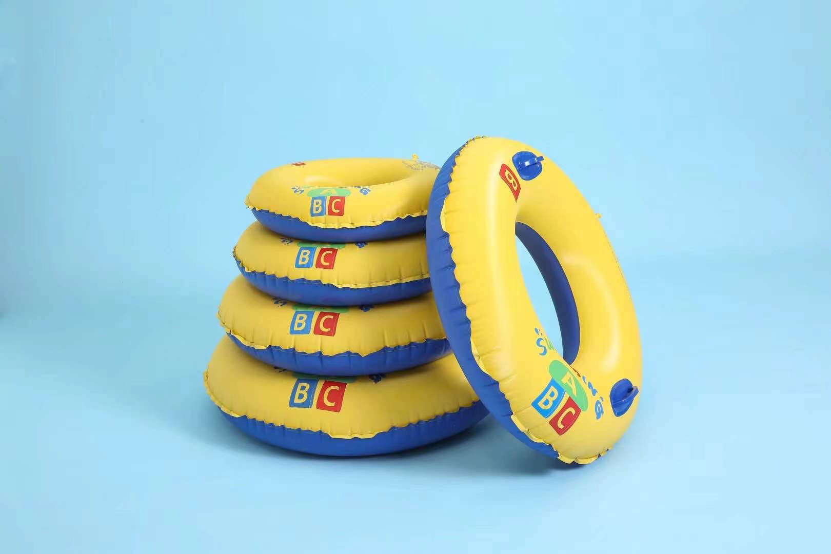 Thickened Ab Yellow Underarm Handle Inflatable Swimming Ring 100Cm Application Scenario