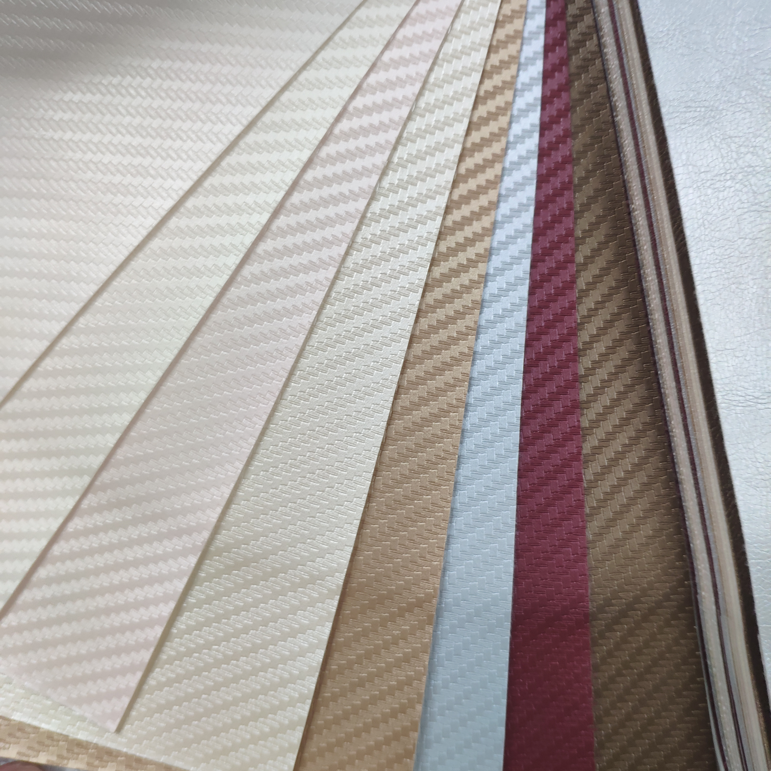 Artificial leather soft and hard wrapped sliding door leather wall decorative leather fabric in stock, woven No. 2
