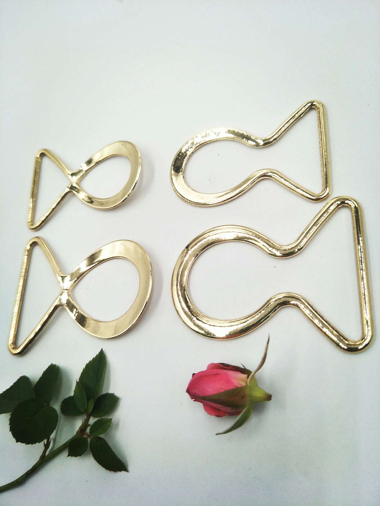 金属装饰腰带扣 松紧腰带卡扣 背带裤扣女装纽扣合金8字对扣插扣详情图8