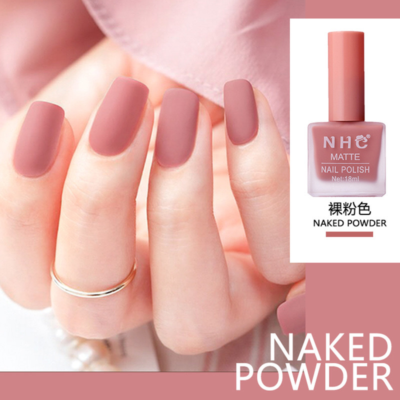 NHC磨砂指甲油持久防水哑光美甲雾面免烤不可剥快干显白可来样定做 详情5