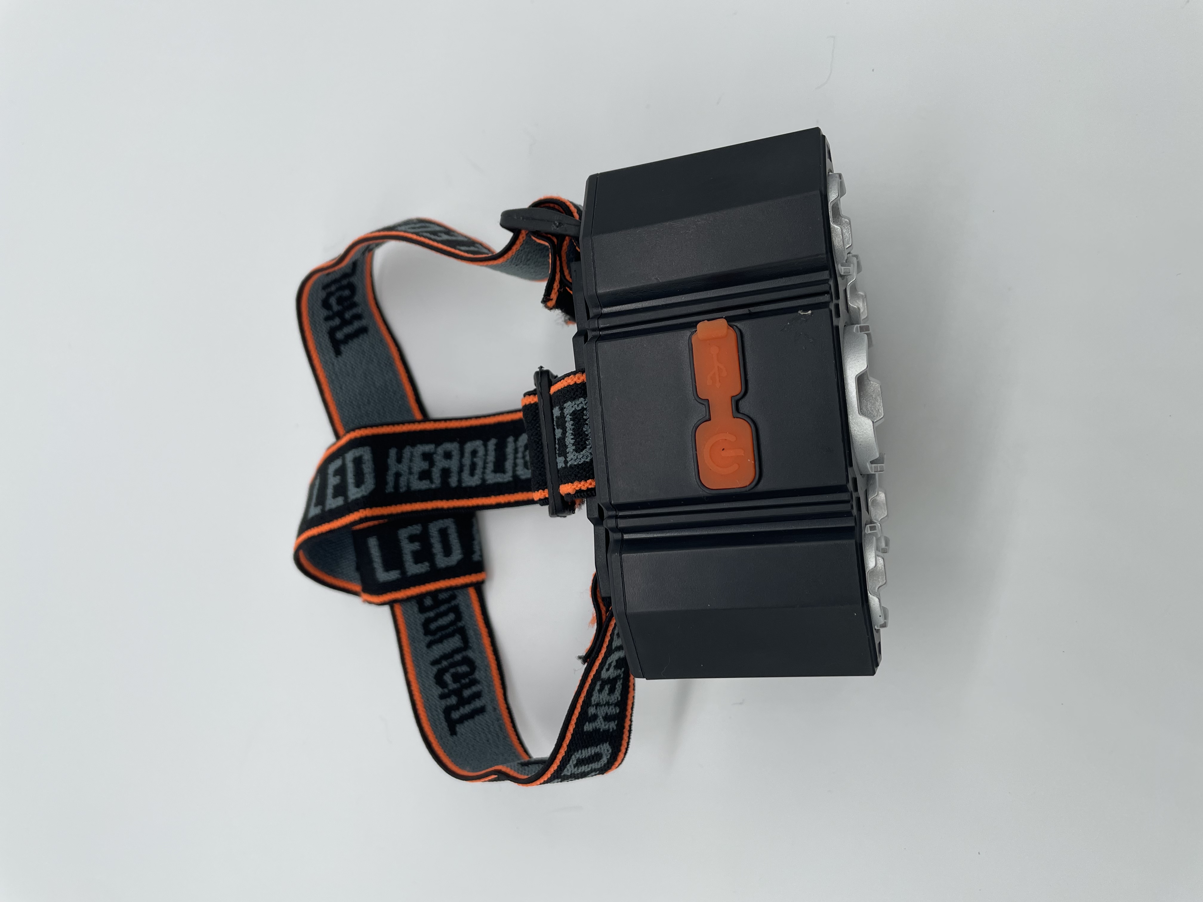 新款5LED头灯多头照明内置电池塑料充电USB头灯细节图