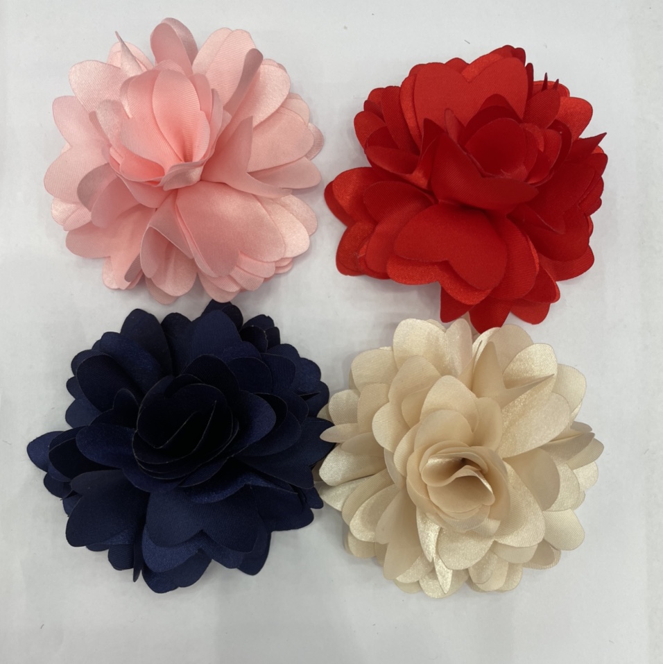 Shoes And Hats Brooch Decoration Diu Handmade Flower Rose Factory Direct Sales