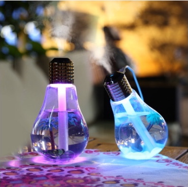 TV产品 创意USB家用办公室静音LED二代七彩灯泡加湿器夜灯加湿器