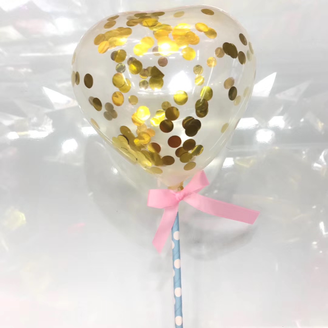 Ultra-thin round paper sheets and sequins for bouncy ball balloons 111