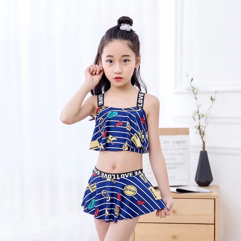 可爱宝宝款，分体两件套儿童游泳衣中小童新款泳装