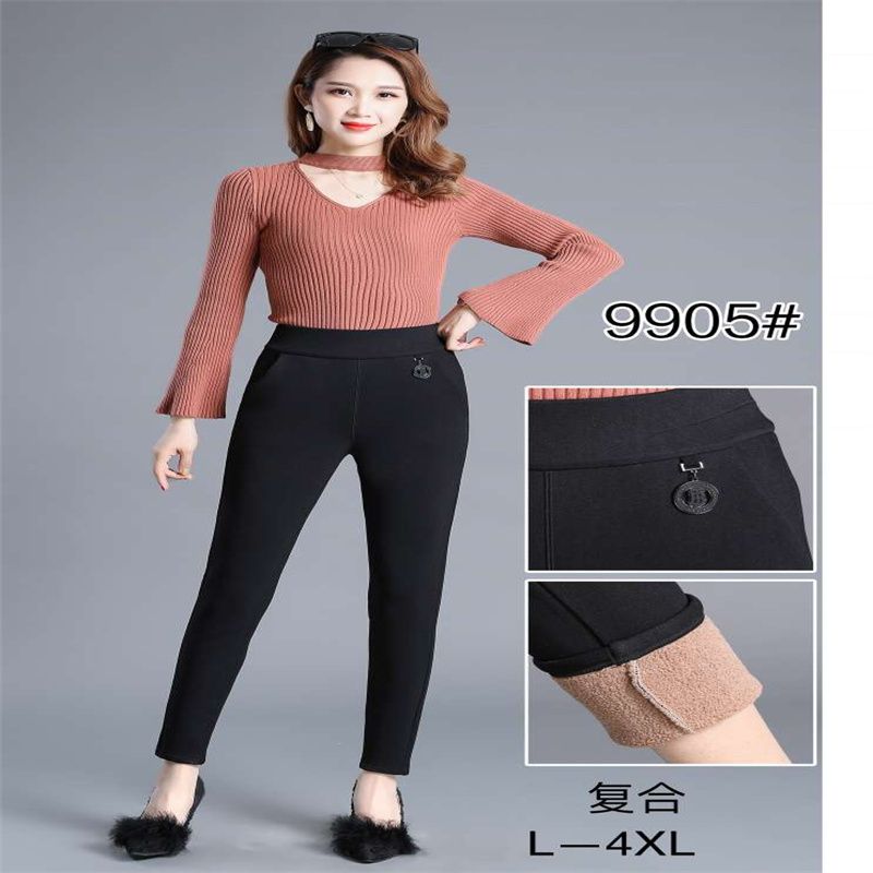 Factory direct sales of new high-waisted artificial cotton loose-fitting casual pants with elastic cuffs. Fashionable printed Korean style radish pants, batch 516