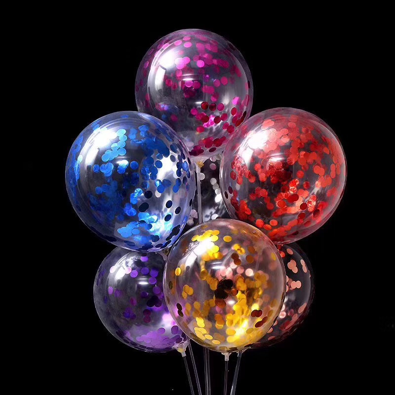 Best-selling ultra-thin five-pointed star sequined bouncy ball balloon 111