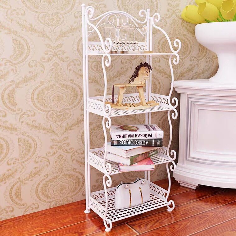 Wrought Iron Shelving Bathroom Kitchen Household Shelves