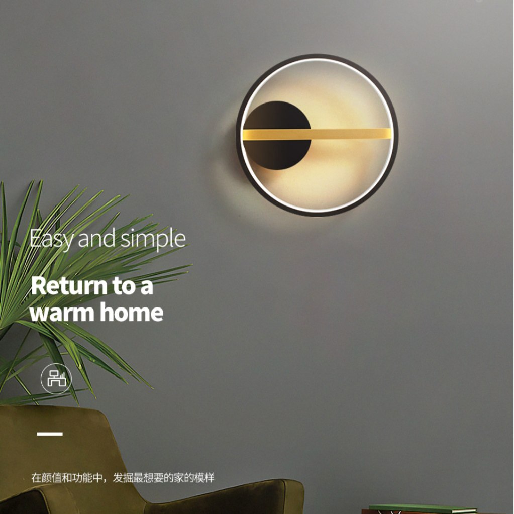 Modern and simple single-head wall lamp for ironwork study and bedroom 4342-30