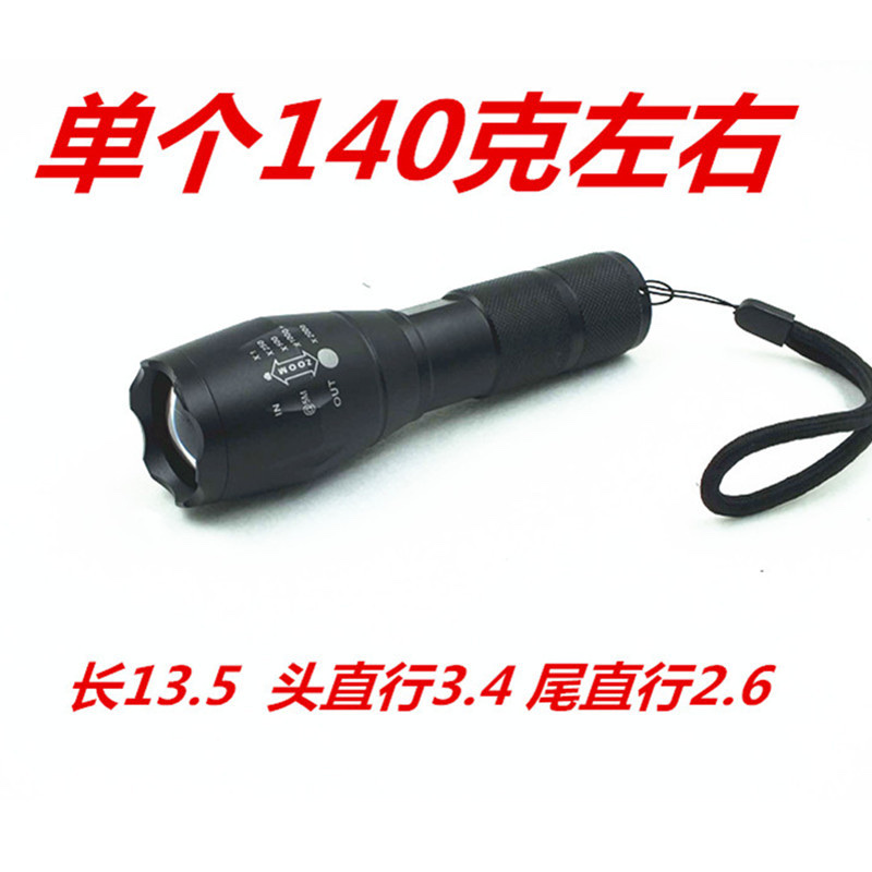 S2 Flashlight XML-T6 xpe USB charging 5-speed telescopic focusing Ultra-bright and powerful flashlight LED L2 Application Scenario