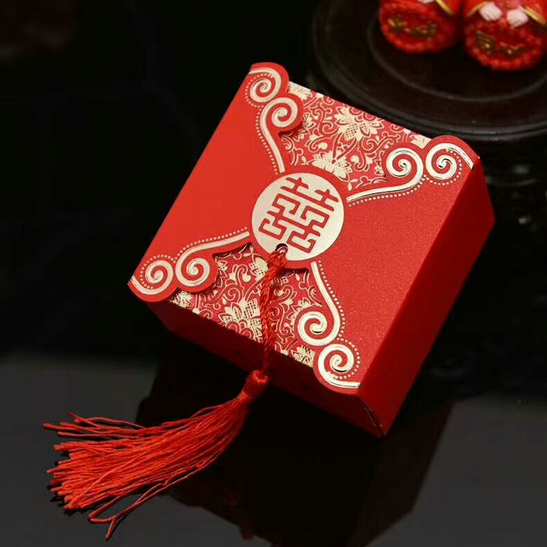 中式糖盒方形西式腰带带吊须大红色网红同款