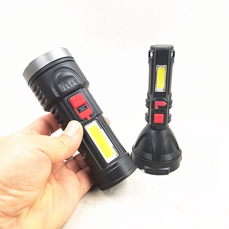 Flashlight, strong light, rechargeable, ultra-bright, long-range, home and outdoor, small multi-functional portable mini with side P50 detail image 3