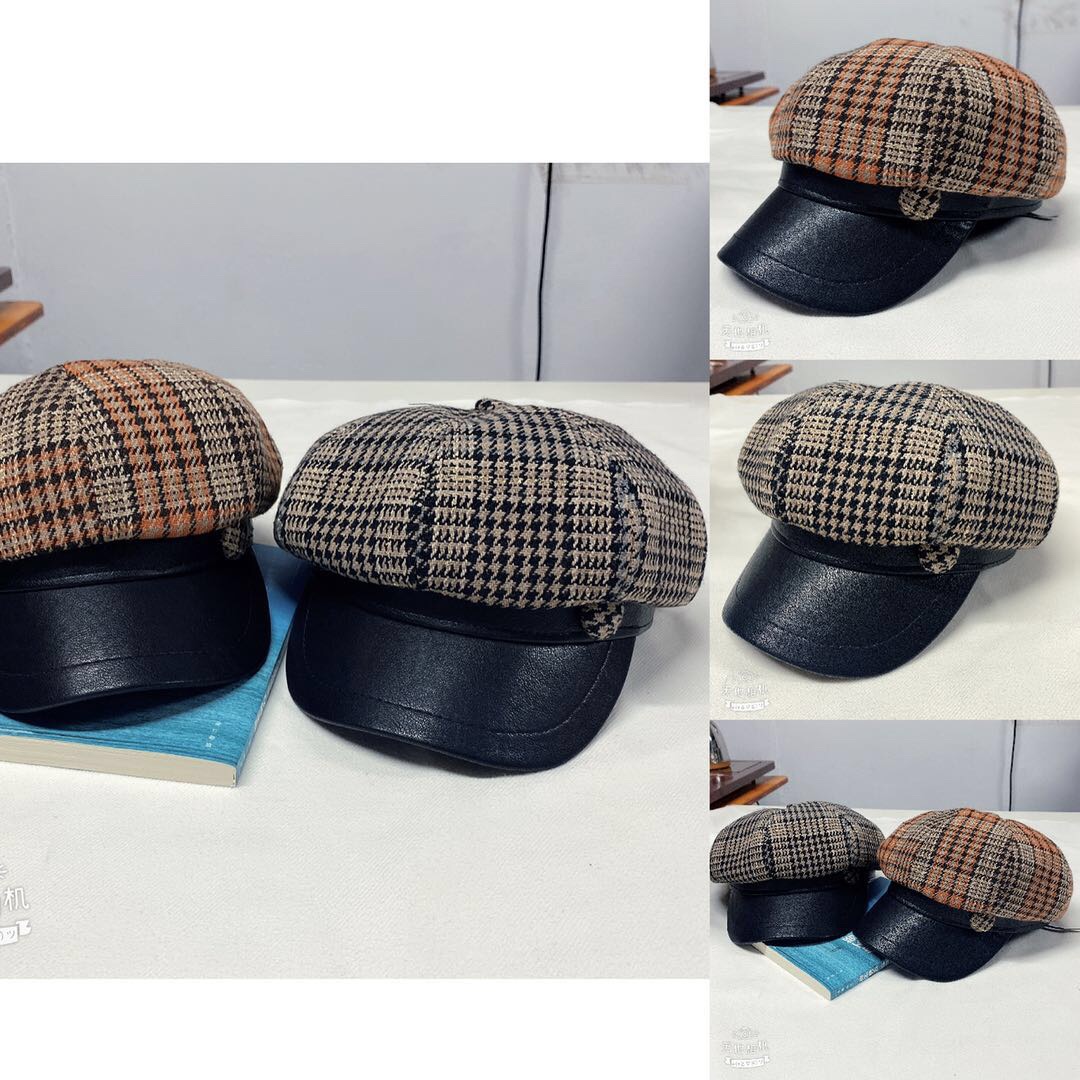 Thousand-Bird Check Octagon Hat Application Scenario