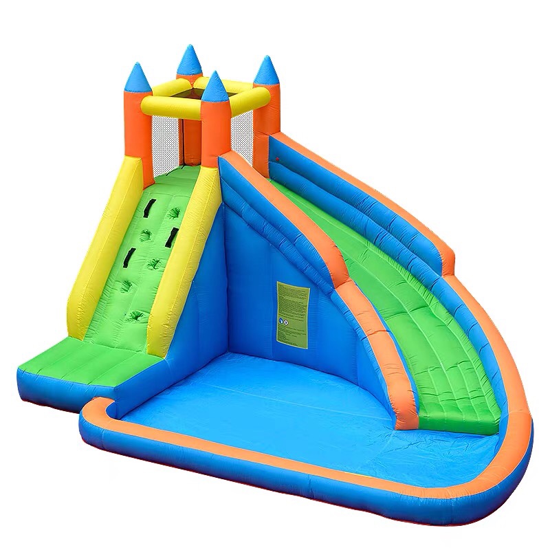 福斯特气模厂家直销充气玩具充气城堡淘气堡充气跳床蜘蛛侠城堡充气滑梯大型牛津布小跳床喷水滑梯图