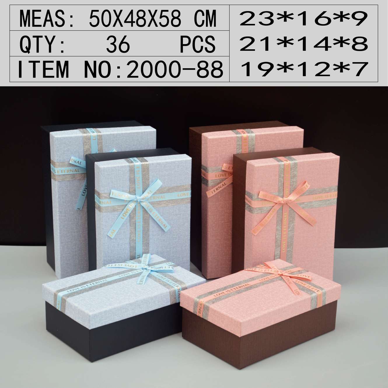 2004-12长方形套装礼品盒饰品包装盒收纳盒鲜花包装盒圣诞苹果盒详情图6