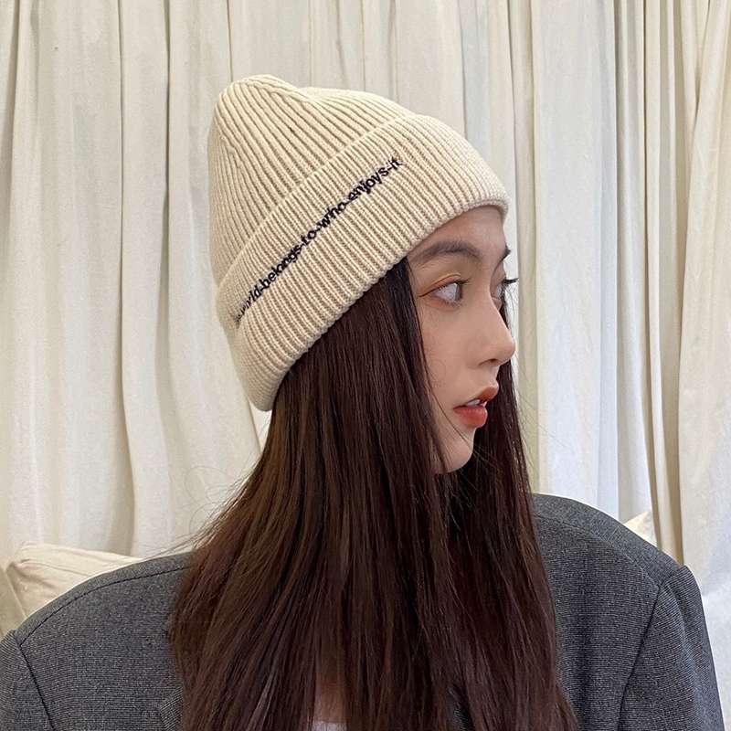 2021 New Net Red Hat Children's Cold Hat Monthly Hat Maternal Postpartum Women Spring And Autumn Summer Thin Knit Woolen Hat details Picture
