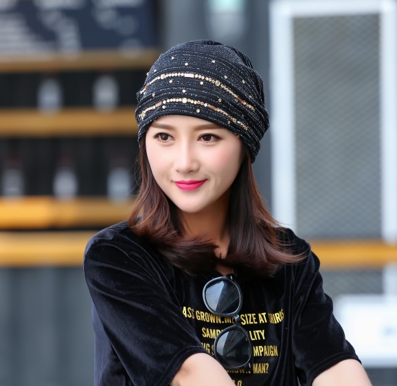 Lace headscarf and postpartum cap details Picture