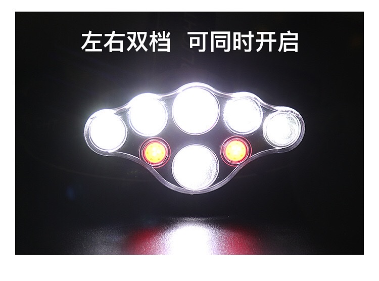 跨境新户外强光T6LED矿灯远射防水USB充电头灯户外夜钓鱼灯警示灯 详情图7