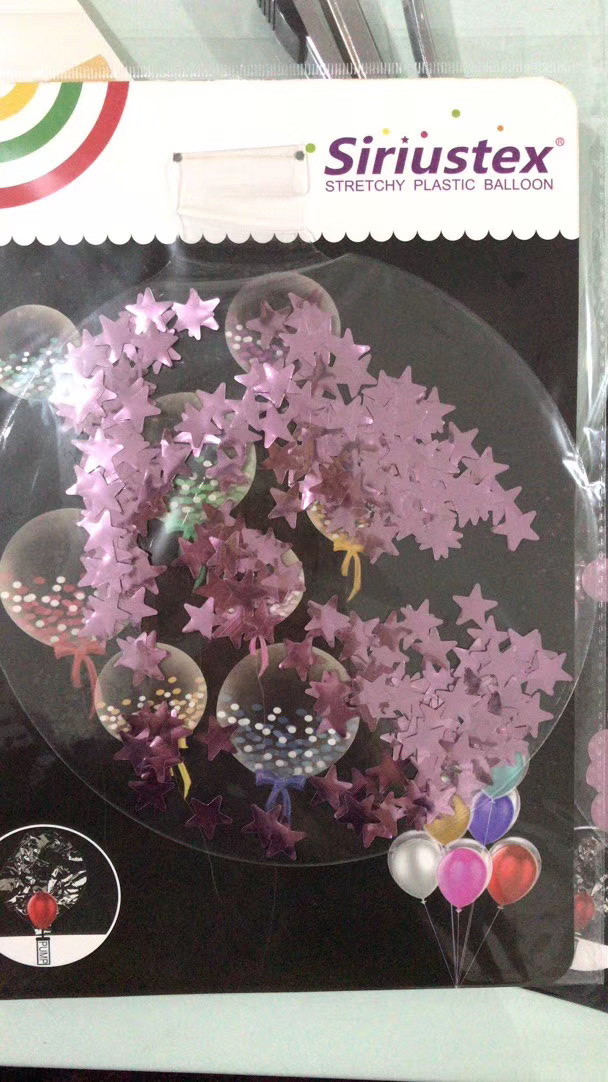 Best-selling ultra-thin five-pointed star sequined bouncy ball balloon 111 details Picture