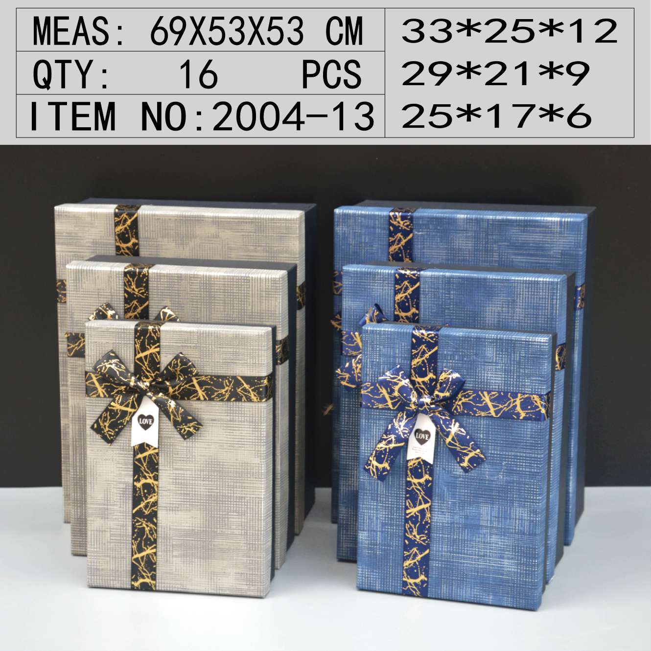 2004-12长方形套装礼品盒饰品包装盒收纳盒鲜花包装盒圣诞苹果盒详情图3