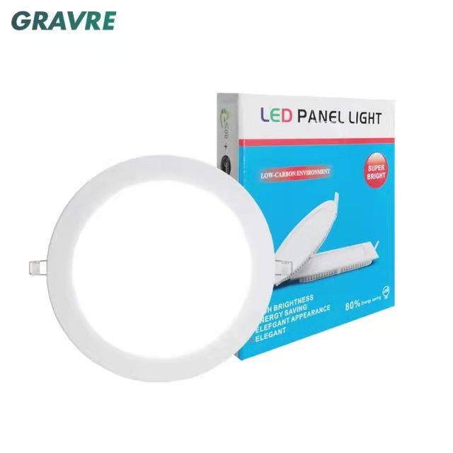 Panel light: Recessed: Circular: 6W: White light: 220V details Picture