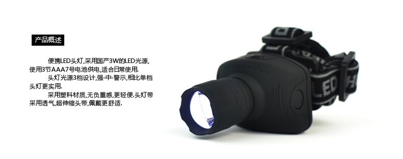 户外头灯实物图