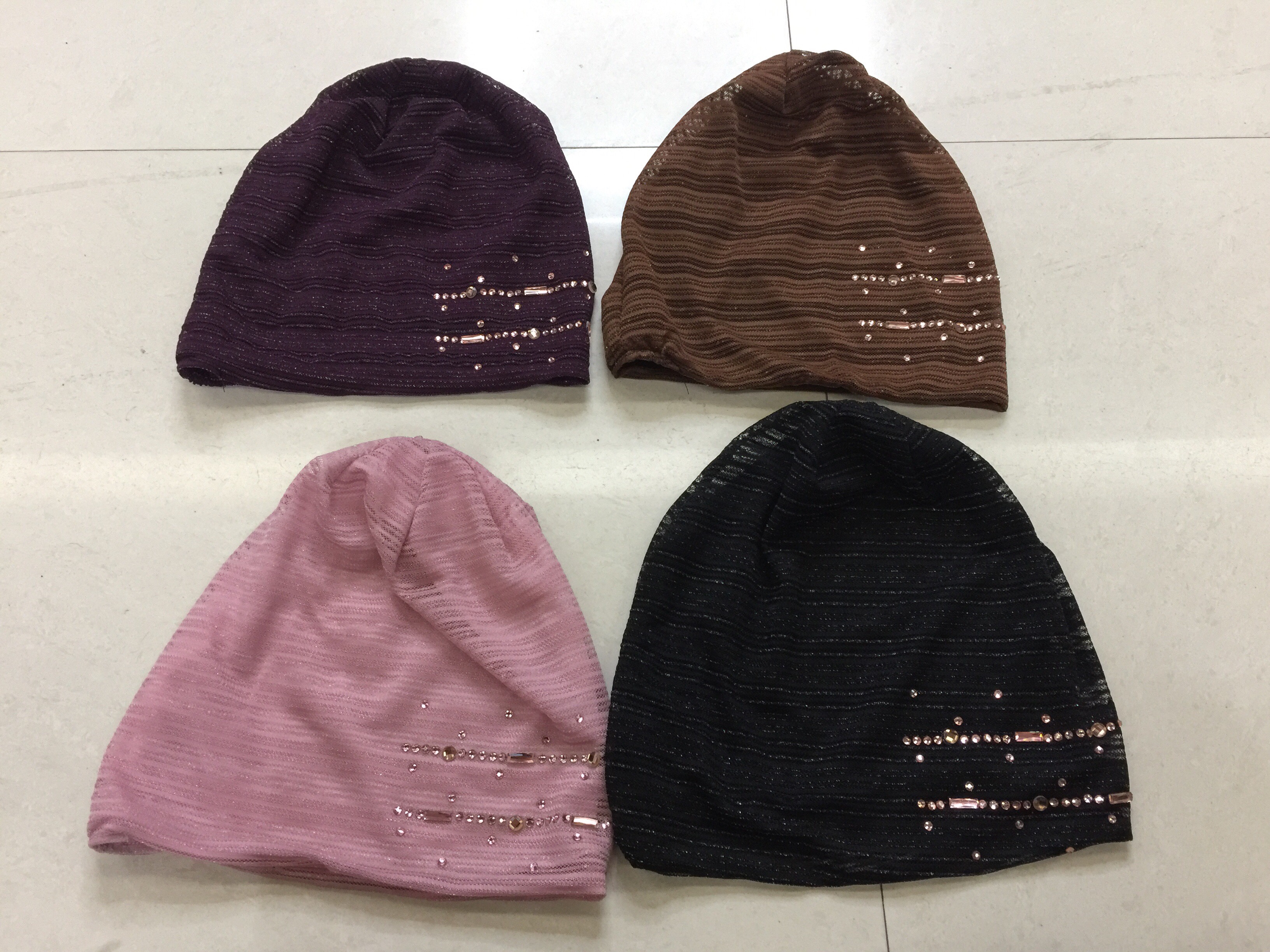 Lace headscarf and postpartum cap detail image 4