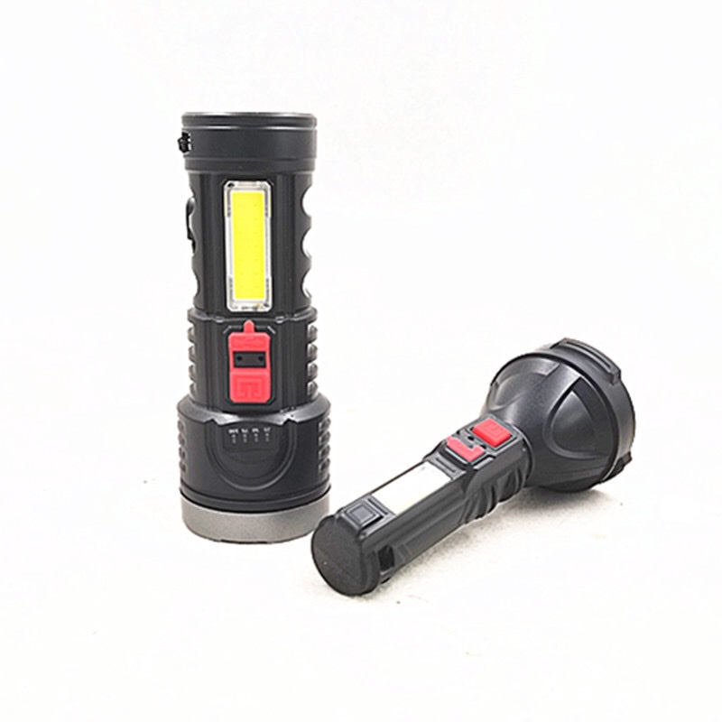 Flashlight, strong light, rechargeable, ultra-bright, long-range, home and outdoor, small multi-functional portable mini with side P50 details Picture