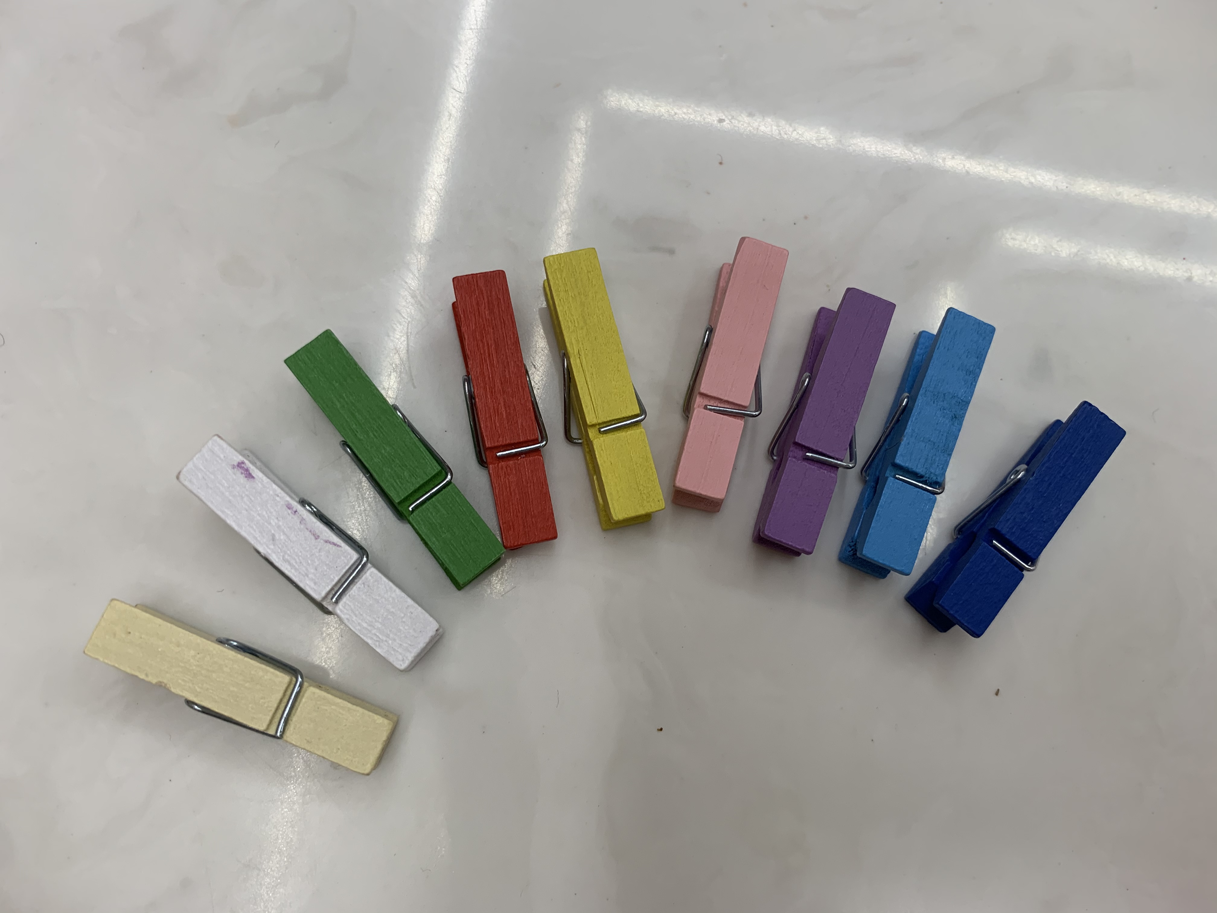 3.5公分木质彩色可爱的木夹—蓝色详情图2