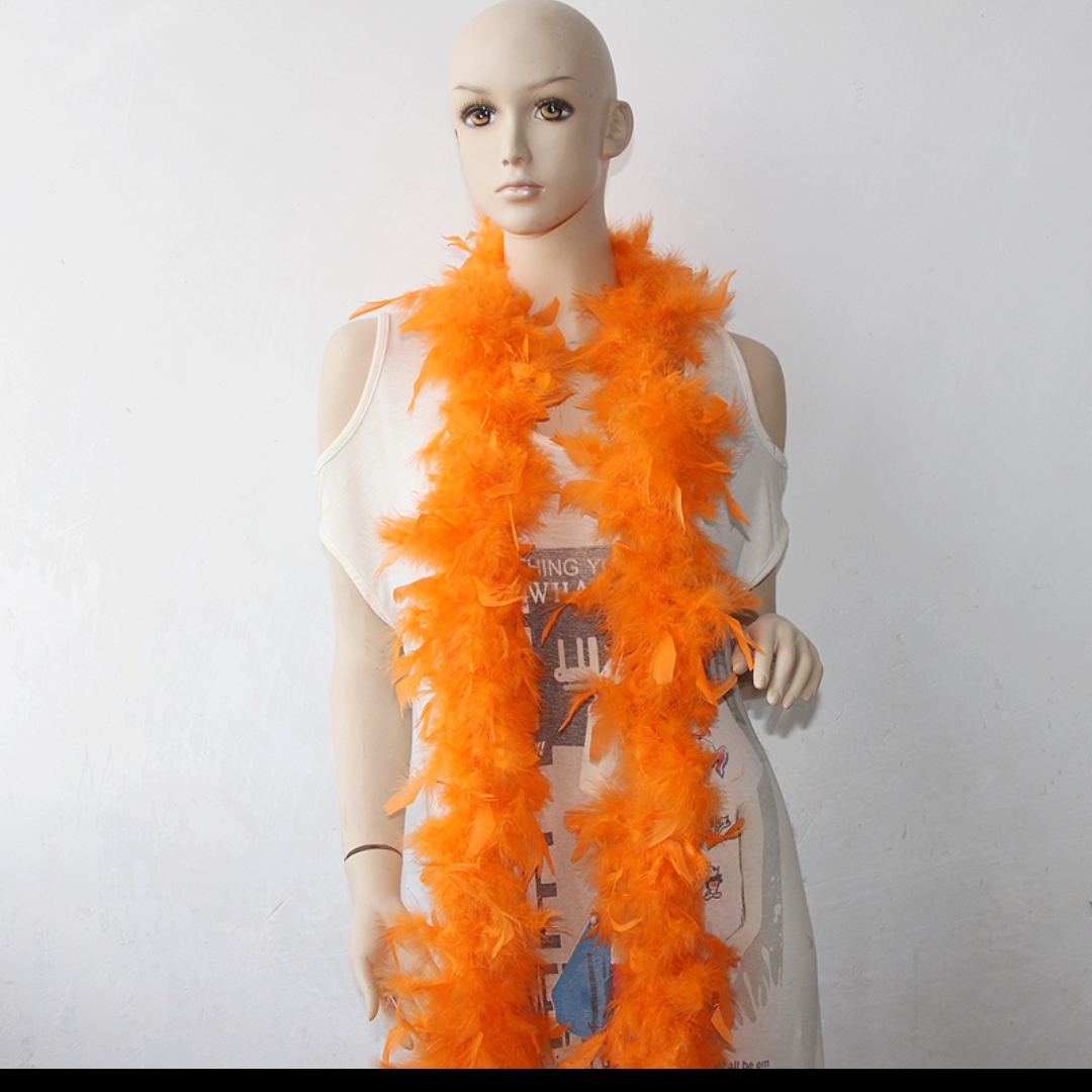 Turkey fillet feather strip 90g two metres orange
